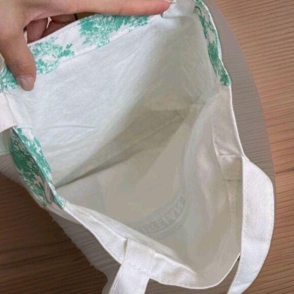 Christian Dior Green TOILE DE JOUY Linen Canvas-Tote NWT - Picture 2 of 7